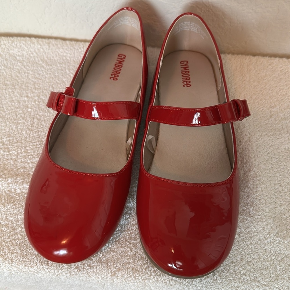 NWOT GYMBOREE Shiny Red Mary Jane Dress Shoes Size 3 - Picture 11 of 13